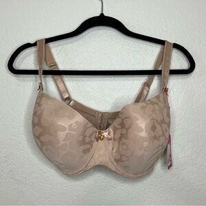 NWT Curvy Kate Women’s Size 36FF Blush Colored Leopard Smoothie T-Shirt Bra